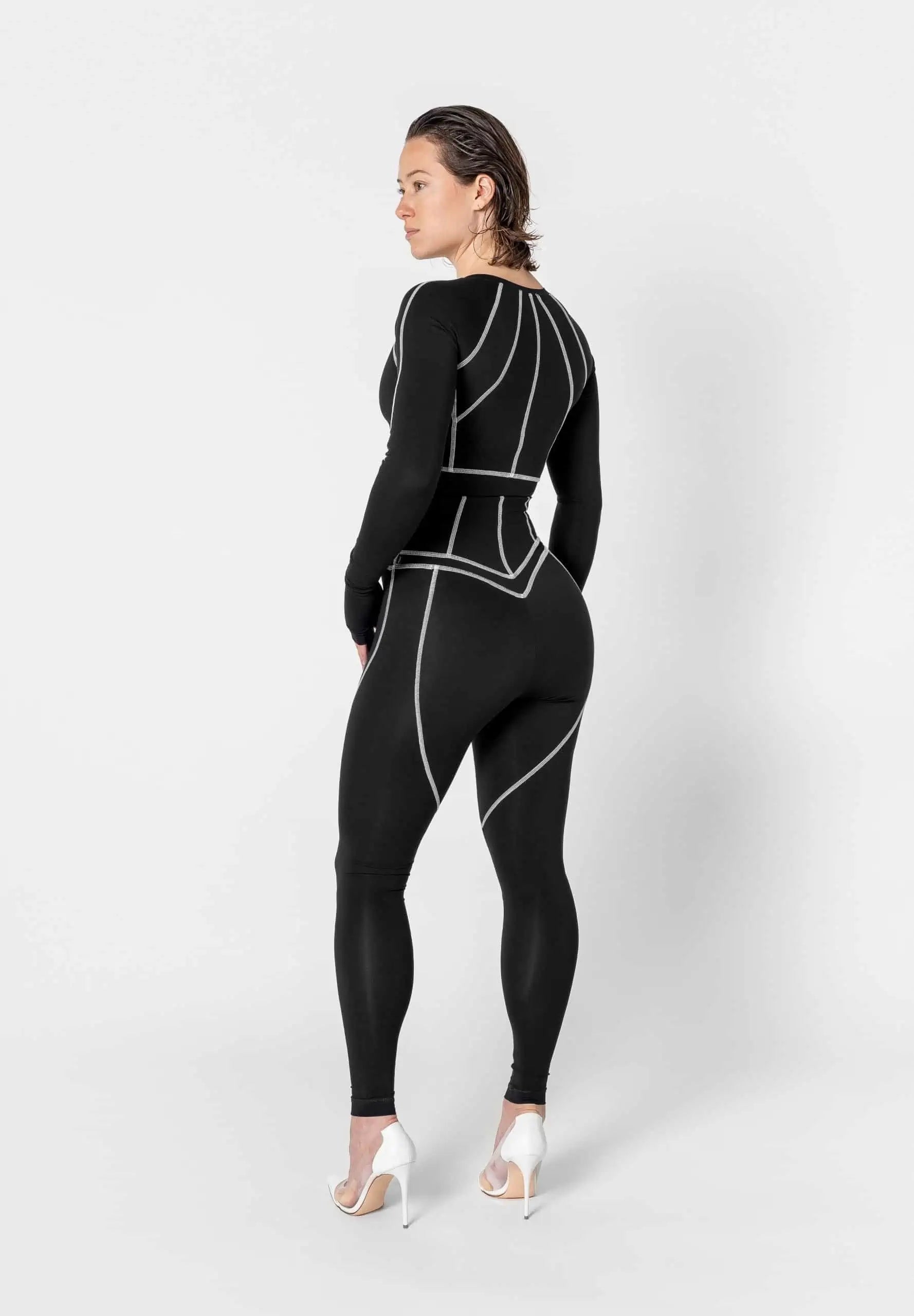 Contrast Stitch Long Sleeve Top