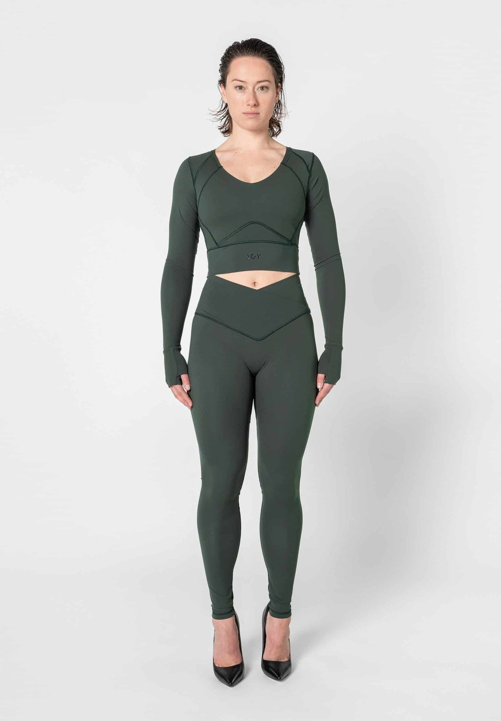 Sculpting Long Sleeve Crop Top