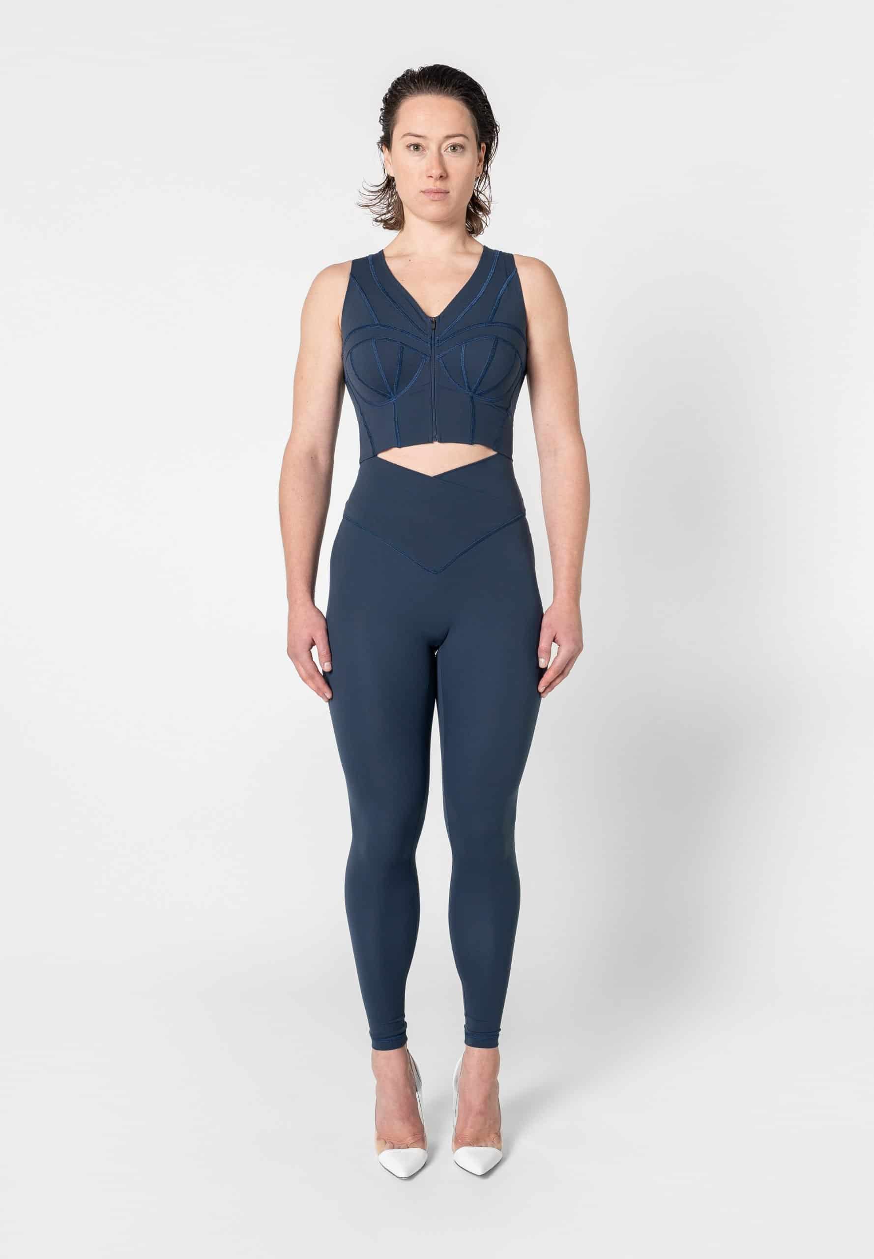 Corset Bustier Sports Bra High Impact