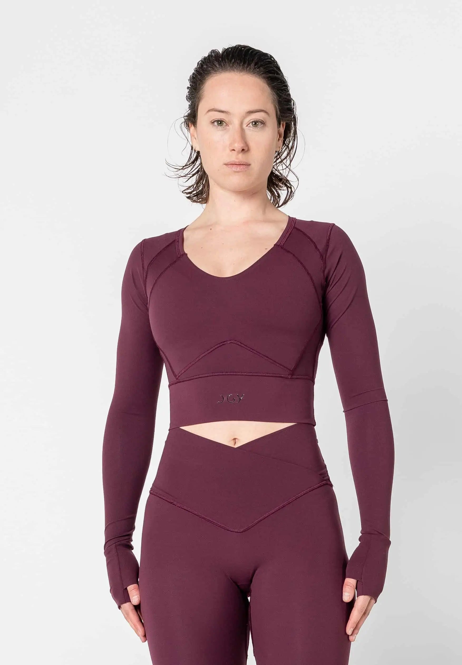 Sculpting Long Sleeve Crop Top