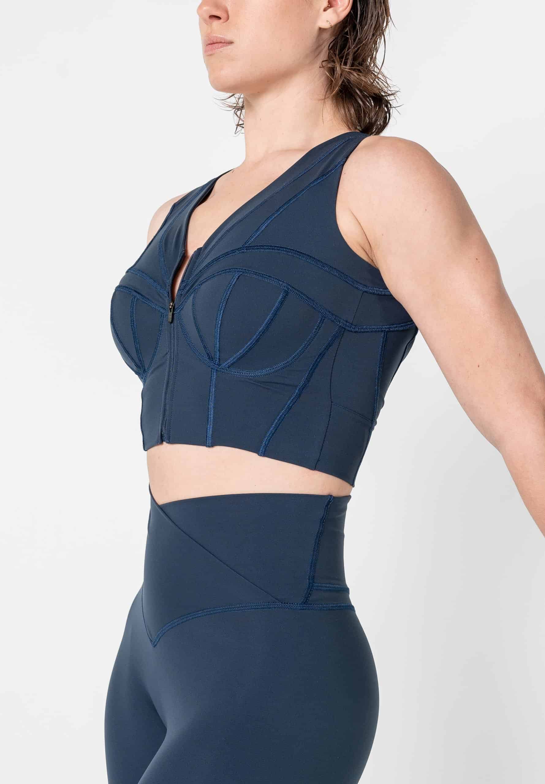 Corset Bustier Sports Bra High Impact