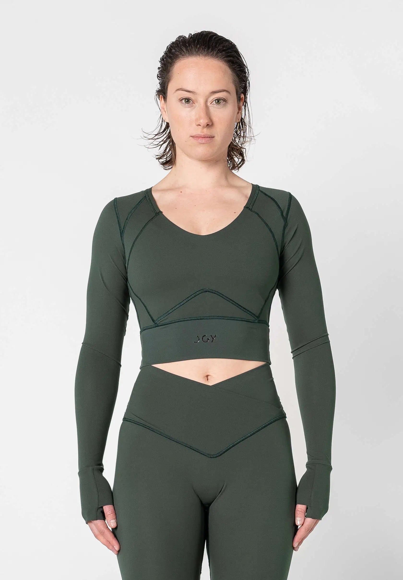 Sculpting Long Sleeve Crop Top