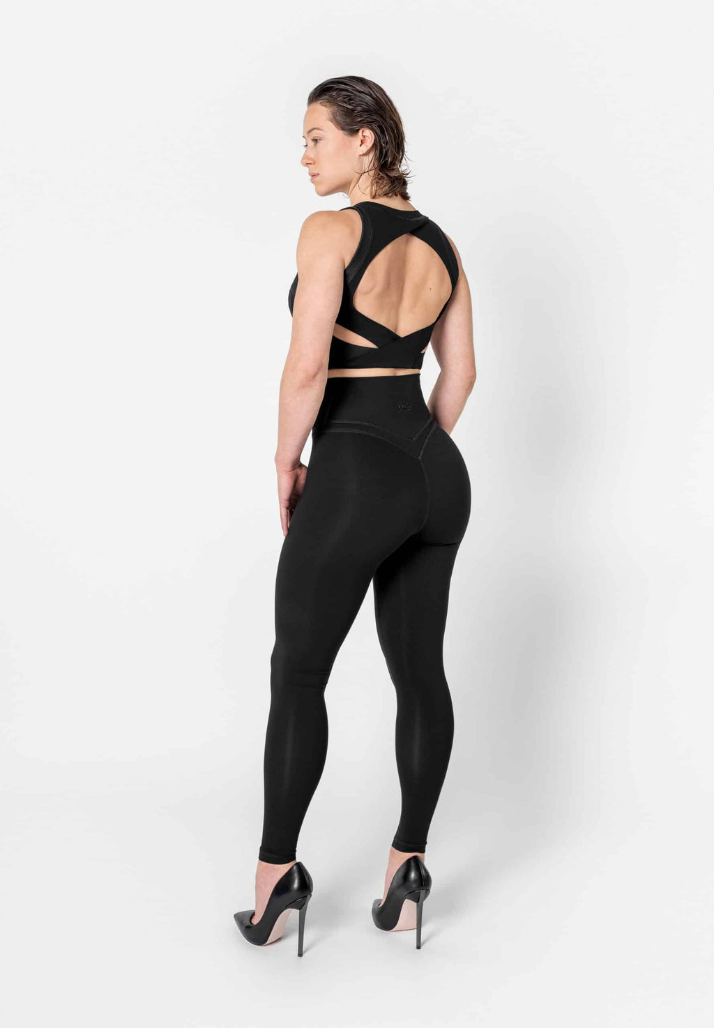 Corset Bustier Sports Bra Mesh