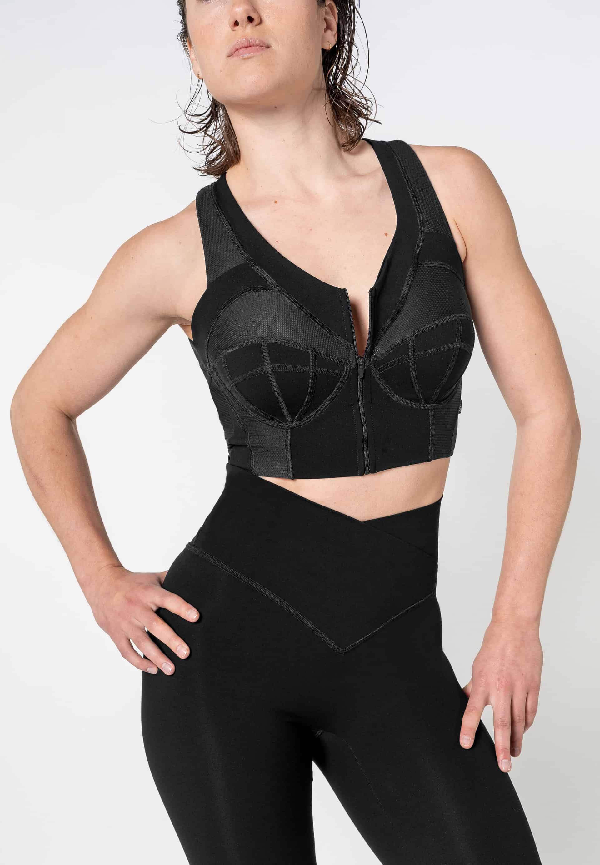 Corset Bustier Sports Bra Mesh